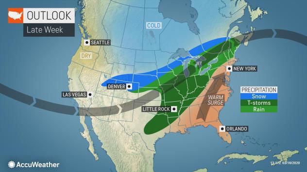 Late week outlook by AccuWeather